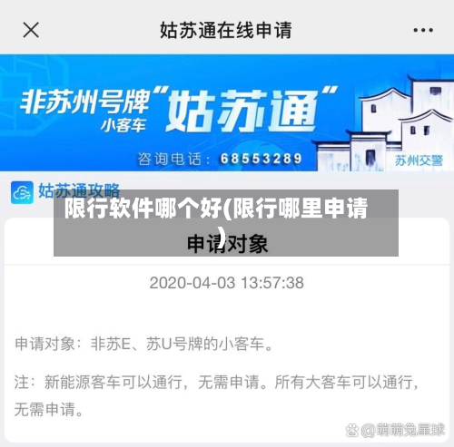 限行软件哪个好(限行哪里申请)