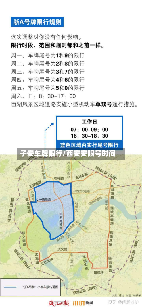 子安车牌限行/西安安限号时间