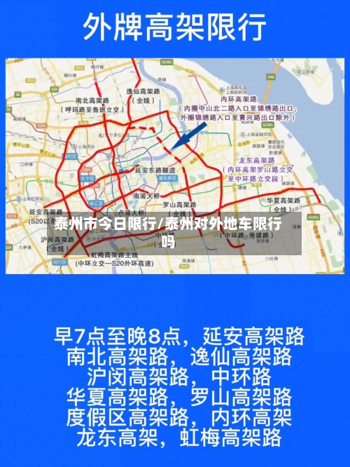 泰州市今日限行/泰州对外地车限行吗-第1张图片