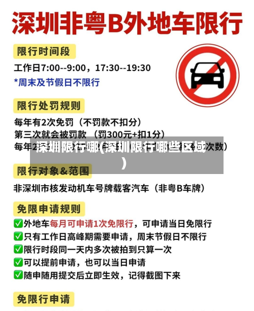 深圳限行哪(深圳限行哪些区域)-第2张图片