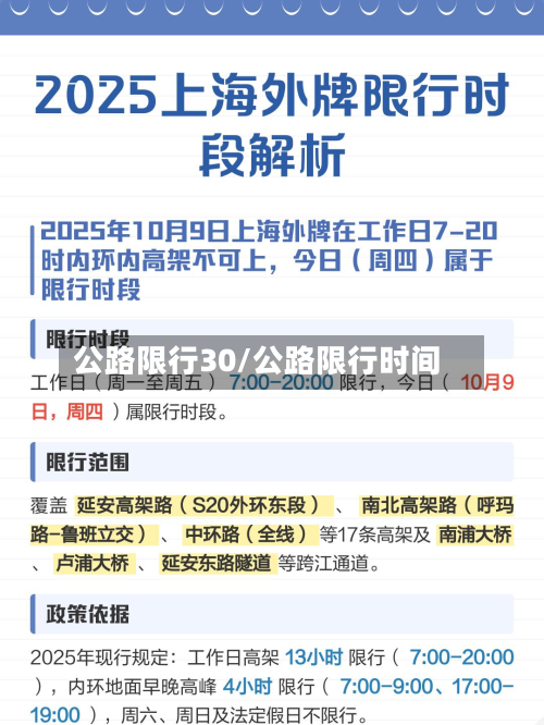 公路限行30/公路限行时间-第2张图片