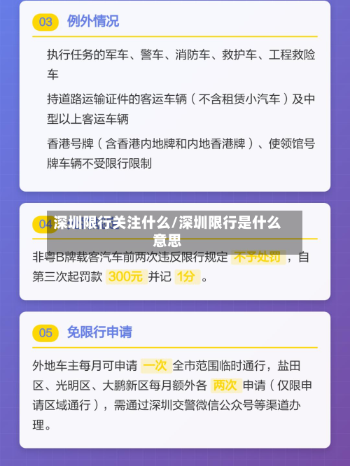 深圳限行关注什么/深圳限行是什么意思-第3张图片