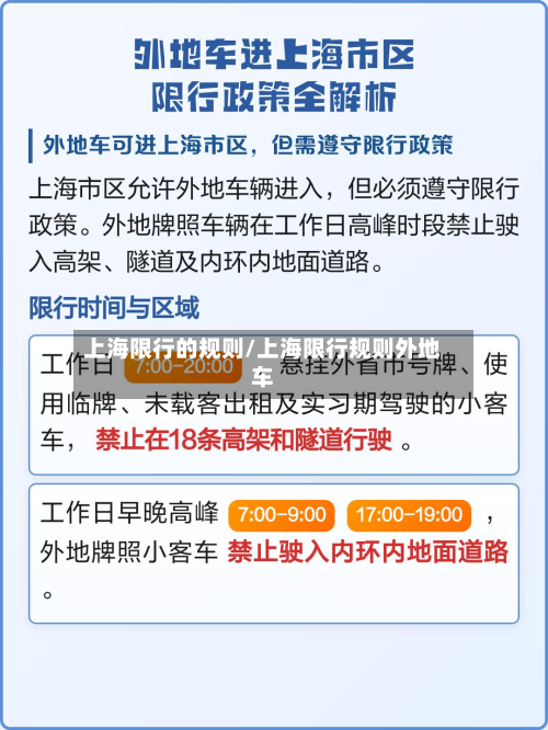 上海限行的规则/上海限行规则外地车