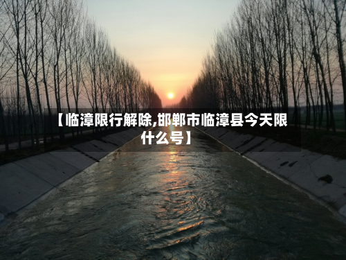 【临漳限行解除,邯郸市临漳县今天限什么号】